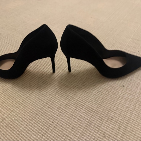 SCHUTZ Lou Black Suede Heels - Picture 5 of 8